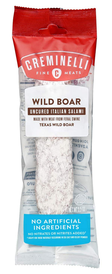 Wild Boar Uncured Italian Salami, Creminelli. 5.5 oz