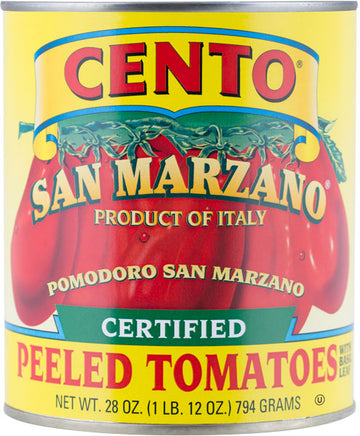 Cento Certified San Marzano Whole Peeled Plum Tomatoes 28oz