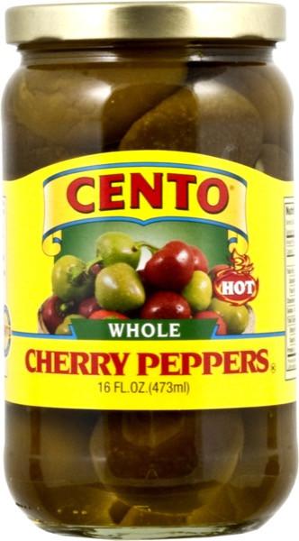 Cento Whole Hot Cherry Peppers 16oz