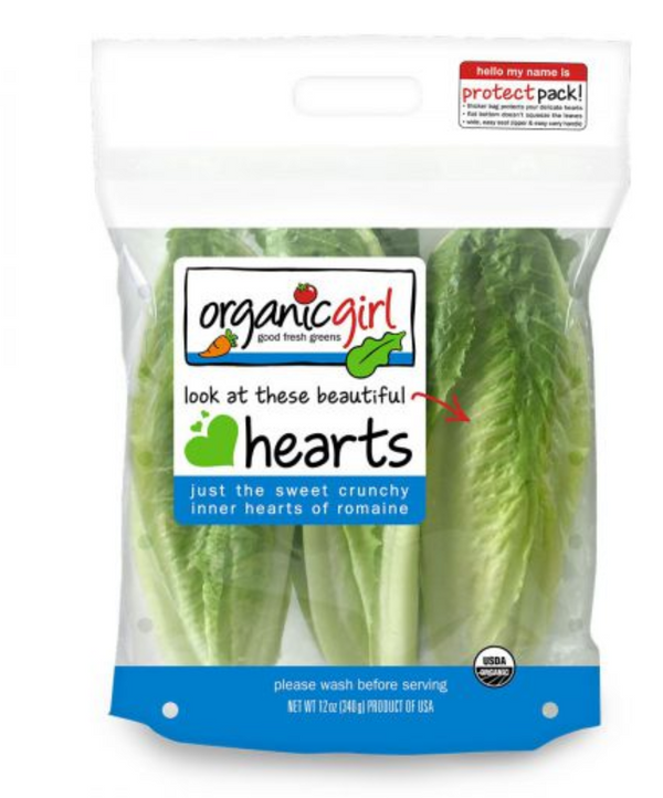 OrganicGirl Romaine Hearts 3 Pack 12oz