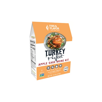 Fire & Flavor Turkey Perfect Apple Sage Brine Kit 16.6oz