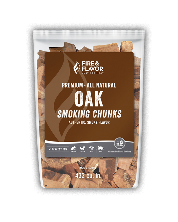 Fire & Flavor Wood Chunks – Oak 4lbs
