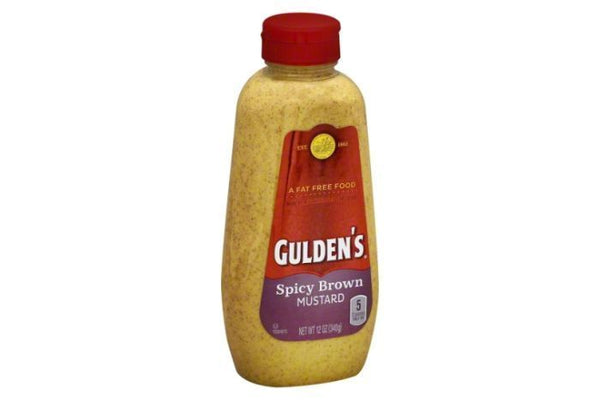 Gulden's Mustard, Spicy Brown - 12 Ounces