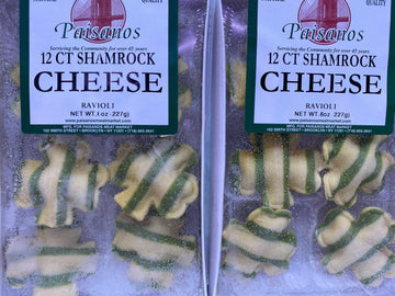 Shamrock Shaped Cheese Ravioli - 12ct