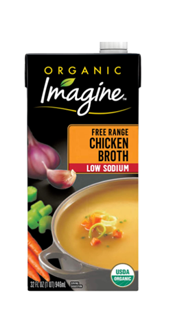 Imagine Foods  Organic Low-Sodium Free-Range Chicken Broth- 32 oz.