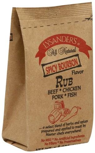 Lysander's Spicy Bourbon Rub 3.8oz