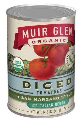 Muir Glen Organic San Marzano Style Diced Tomatoes With Italian Herbs- 14.5 oz.