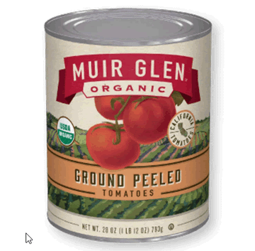 Muir Glen Organic Tomatoes, Peeled, Ground - 28 oz.