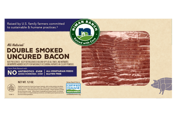 Niman Ranch Uncured Double Applewood Smoked Bacon 12oz
