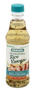 Nakano Basil & Oregano Seasoned Rice Vinegar- 12 fl oz.