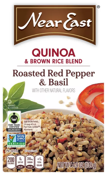 Near East Quinoa Blend, Roasted Red Pepper & Basil - 4.9 oz.