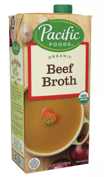 Pacific foods Beef Broth- 32 fl oz.