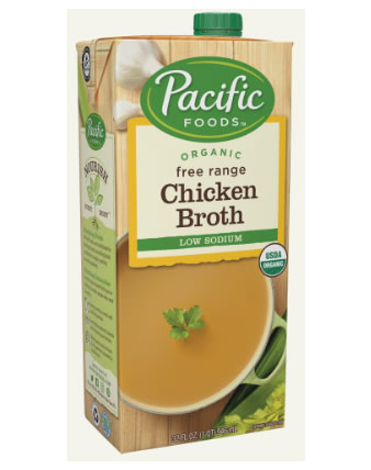 Pacific Organic Broth, Low Sodium, Free Range Chicken - 32 fl oz.