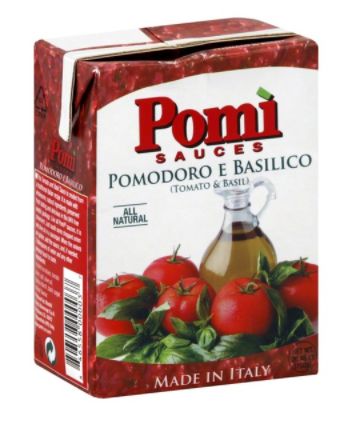 Pomi Sauce, Tomato & Basil - 26.46 oz