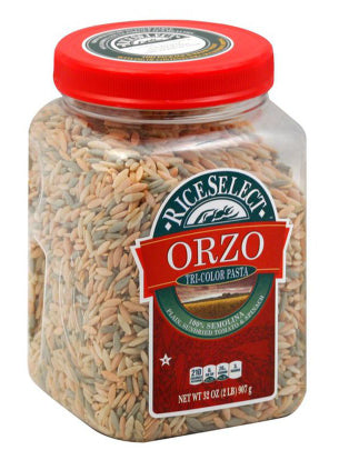RiceSelect Tri-Color Orzo Rice-Shaped Pasta- 26.50 oz.