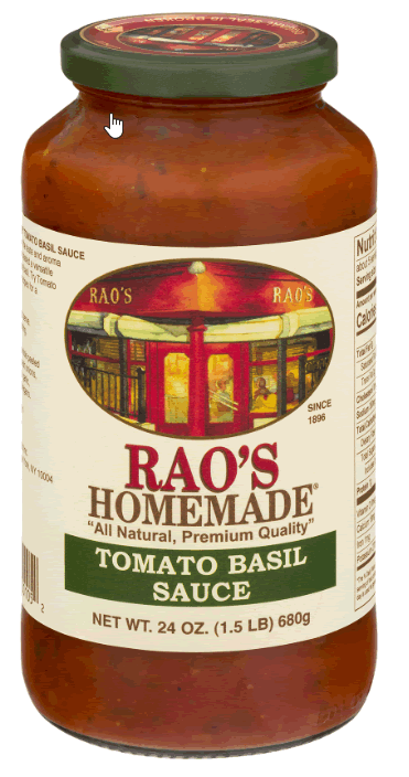 Raos Homemade Marinara Sauce, with Fresh Basil, Tomato Basil - 24 Ounces
