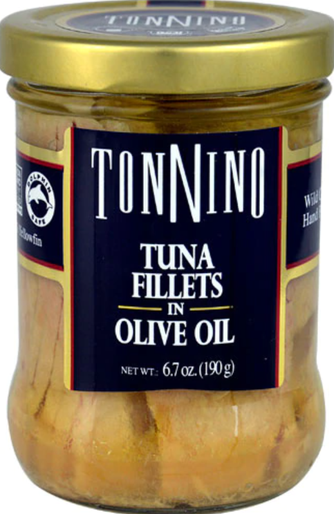 tunatuna　ライアン　ブルーノ Tonnino Tuna, in Olive Oil, Fillets - 6.7 Ounces | Paisanos