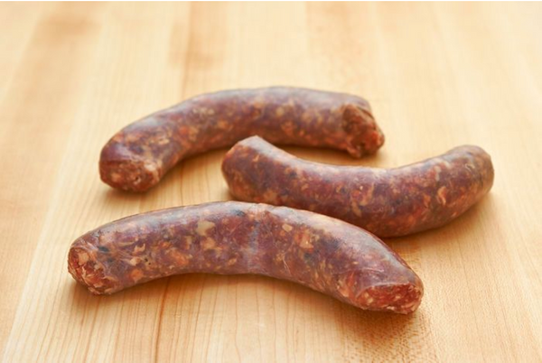 Venison Sausages W/ Rosemary, Thyme, Fresh Garlic, Red Wine & Spices