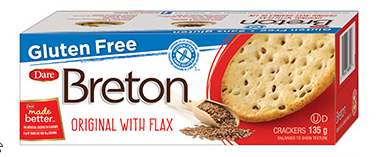 Dare Breton Gluten Free Original with Flax Crackers 4.76 oz