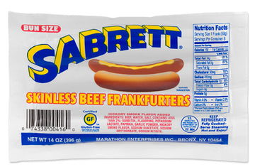 Sabrett® Skinless Beef Frankfurters Bun Size - 14 ozs / 8 ct