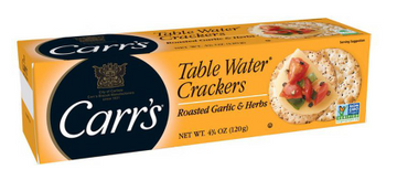 Carr's Table Water Crackers Roasted Garlic and Herbs