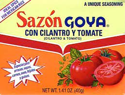 Goya Sazón with Cilantro & Tomato