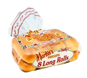 Martins Potato Rolls, Long - 8 Each