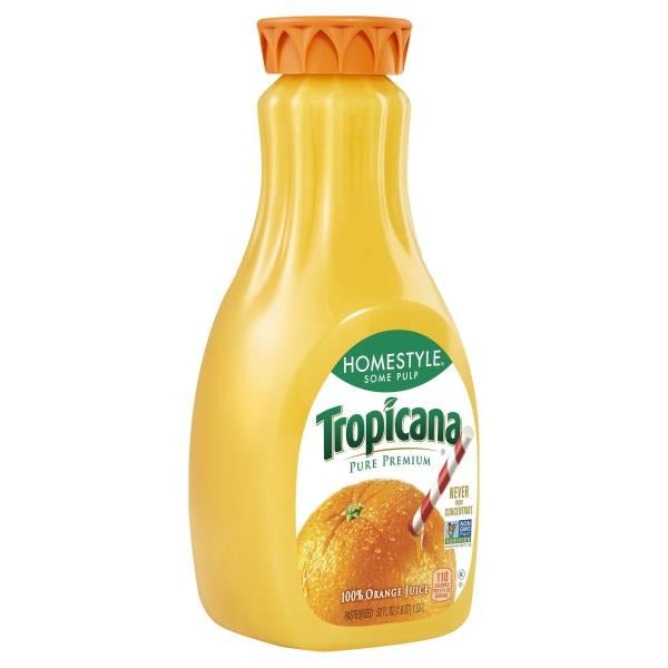 Tropicana Pure Premium 100% Juice, Original, No Pulp, Orange - 59 Ounces