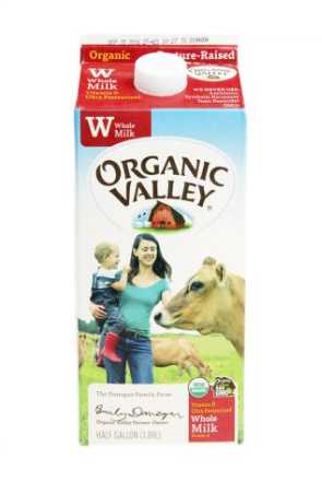Organic Valley Whole Milk 1/2GAL